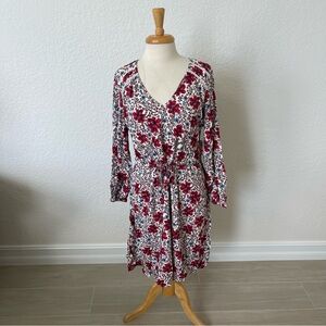 Old Navy Red and White Floral Dress